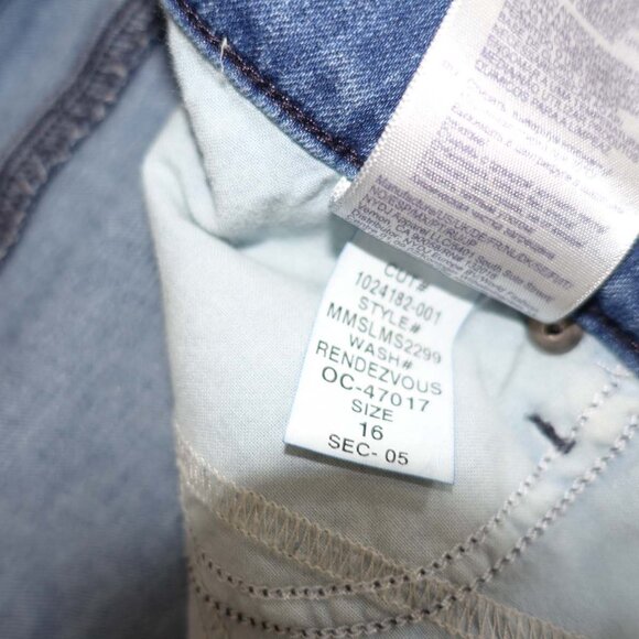 Not Your Daughter's Women's Marilyn Straight Leg Jeans Size 16 Blue 32" Inseam - Picture 5 of 7